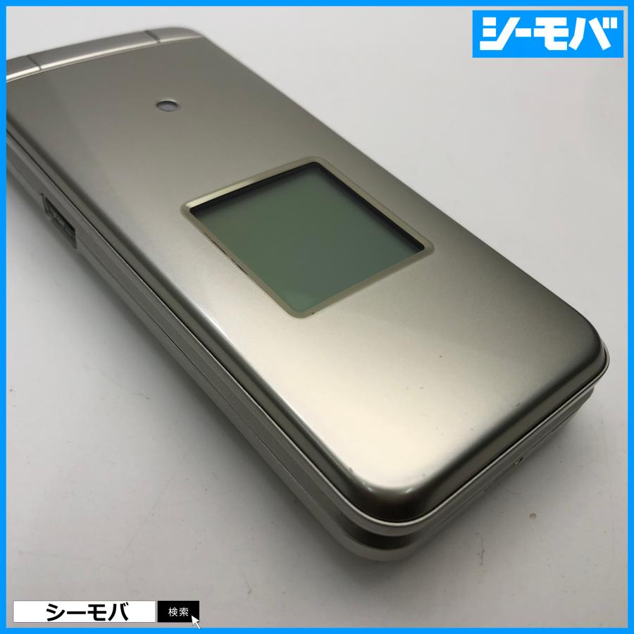 ガラケー かんたんケータイ KYF41 美品 ゴールド SIMフリーSIMロック