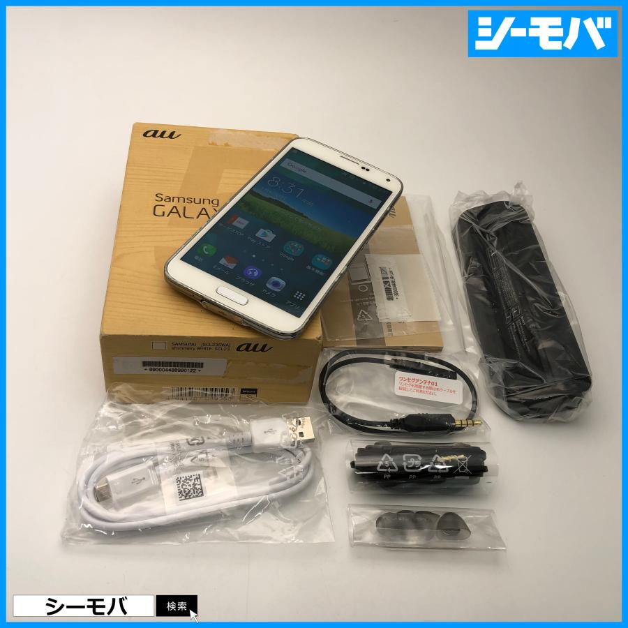 訳あり スマホ GALAXY S5 SCL23 au ブラック 中古 android
