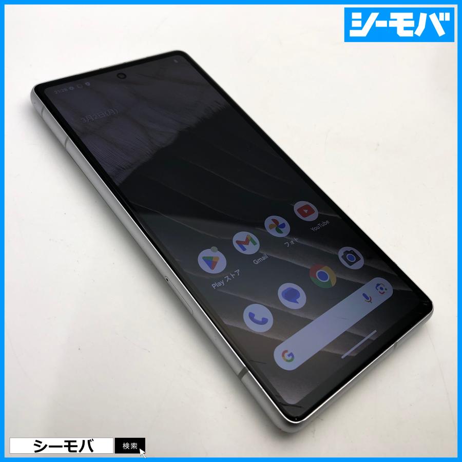 初期化・動作確認済】Google Pixel 6a 128GB 白 SIMフリー Android 箱