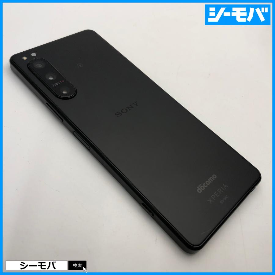美品！SONY Xperia 5 iv ブラック docomo スマホ Xperia 5 IV SO-54C SIMフリーSIMロック解除済 docomo ブラック