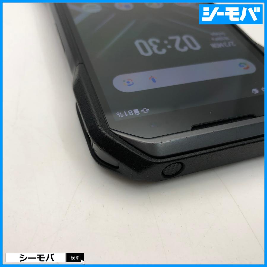 スマホ TORQUE G06 KYG03 SIMフリーSIMロック解除済み au ブラック 美