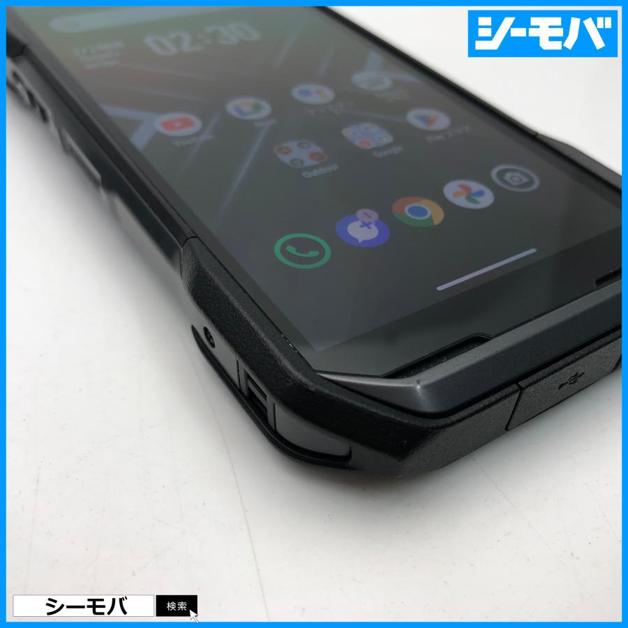 スマホ TORQUE G06 KYG03 SIMフリーSIMロック解除済み au ブラック 美
