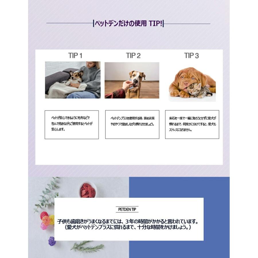 １個【Petden Plus】 ペット用 電動デンタルケア用品 「安全検証保証」 ペットデンプラス 防水機能 歯科用の抗菌ステンレス使用 ペット用品_9