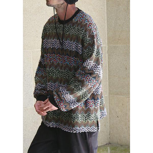 QUOLT クオルト | FABRE KNIT / ニット [BLACK-MULTI]｜seek-sapporo｜10