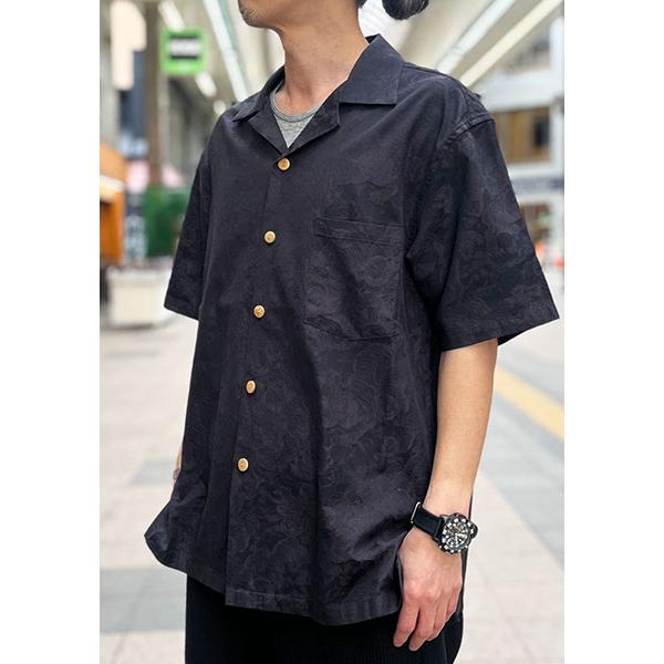 ジプシーアンドサンズ BLACK 02 　百虎シャツ Lサイズ　ジャカード GYPSY&SONS（ジプシーアンドサンズ） | HUNDRED TIGER SHIRTS 百虎