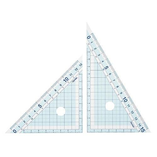 レイメイ 三角定規 セット 定規 大 先生おすすめ定規 APJ287 2点セット すべり止め付き 直角 直角二等辺 フタ付き ケース付き 小学生 こ｜seek2｜02