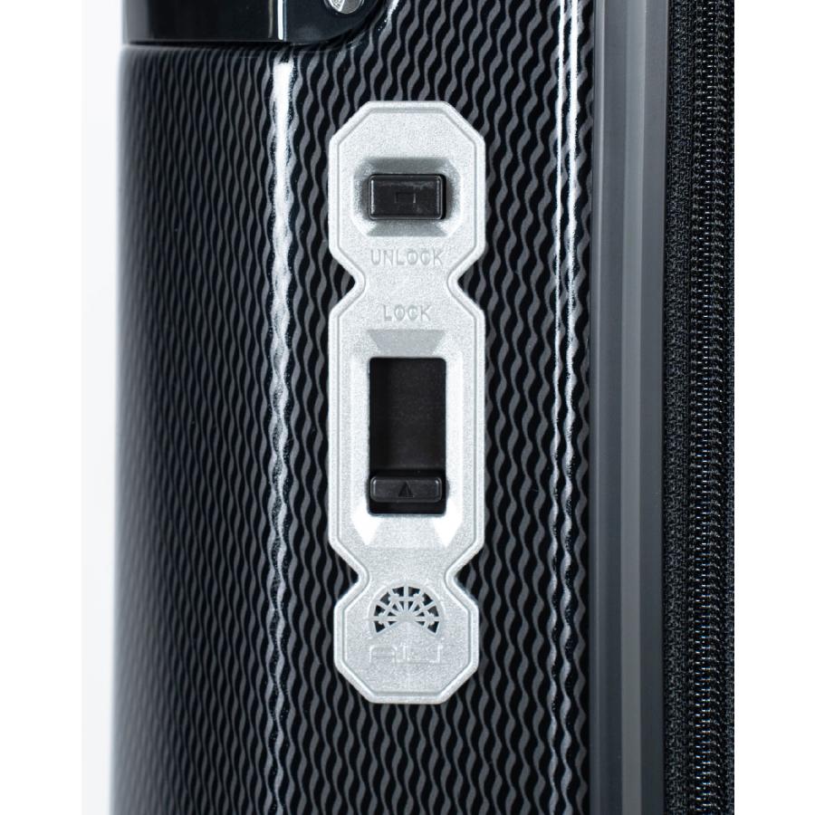 スーツケース Mサイズ 軽量 拡張 ハード ファスナー ストッパー デカかるEdge 手荷物預入無料サイズ 70+12L 5〜7泊 ALI-089-2の画像