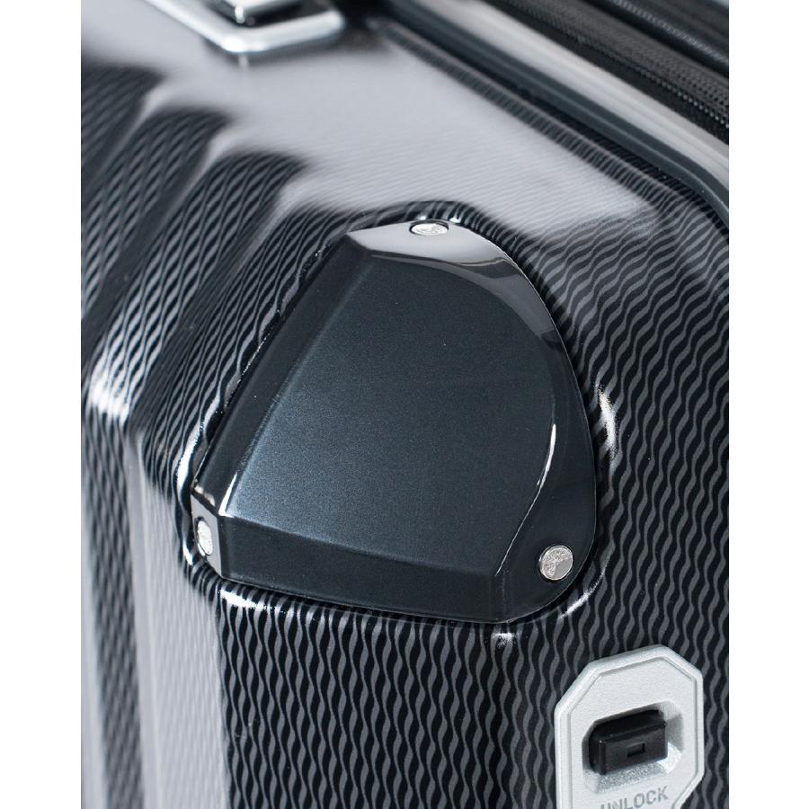 スーツケース Mサイズ 軽量 拡張 ハード ファスナー ストッパー デカかるEdge 手荷物預入無料サイズ 70+12L 5〜7泊 ALI-089-2の画像