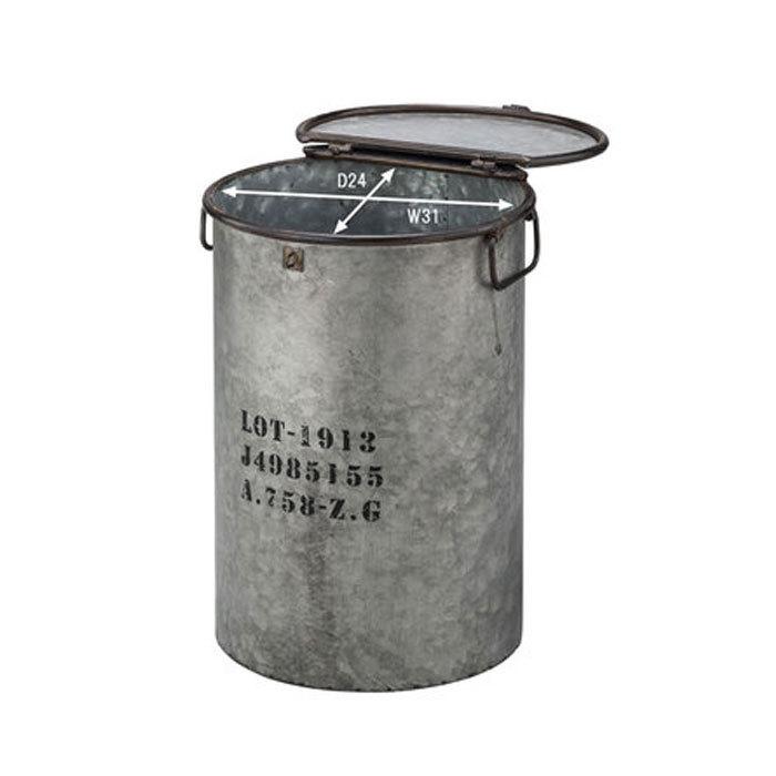 ゴミ箱 ふた付き おしゃれ ダストボックス スチール缶 トラッシュカン