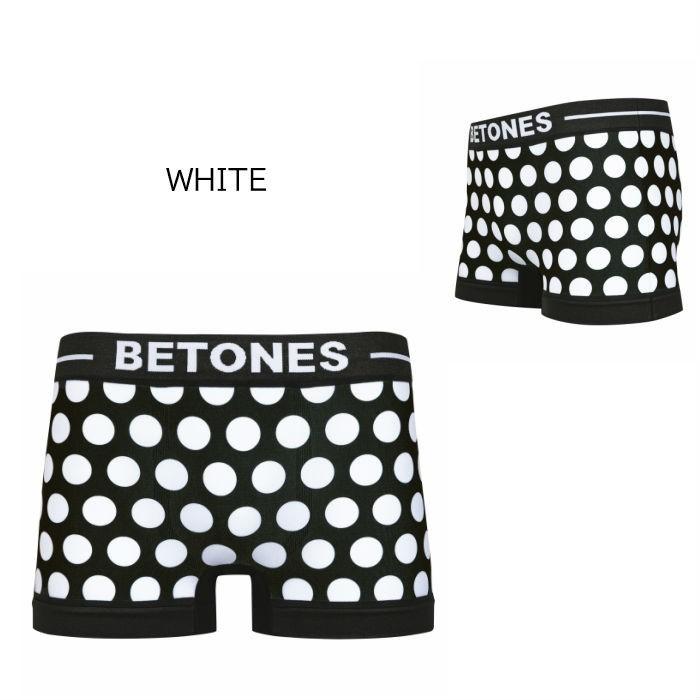 メール便 BETONES ボクサーパンツ メンズ パンツ 下着 ビトーンズ BUBBLE6 フリーサイズ  TA006 GRAY WHITE 速乾 | BETONES | 02