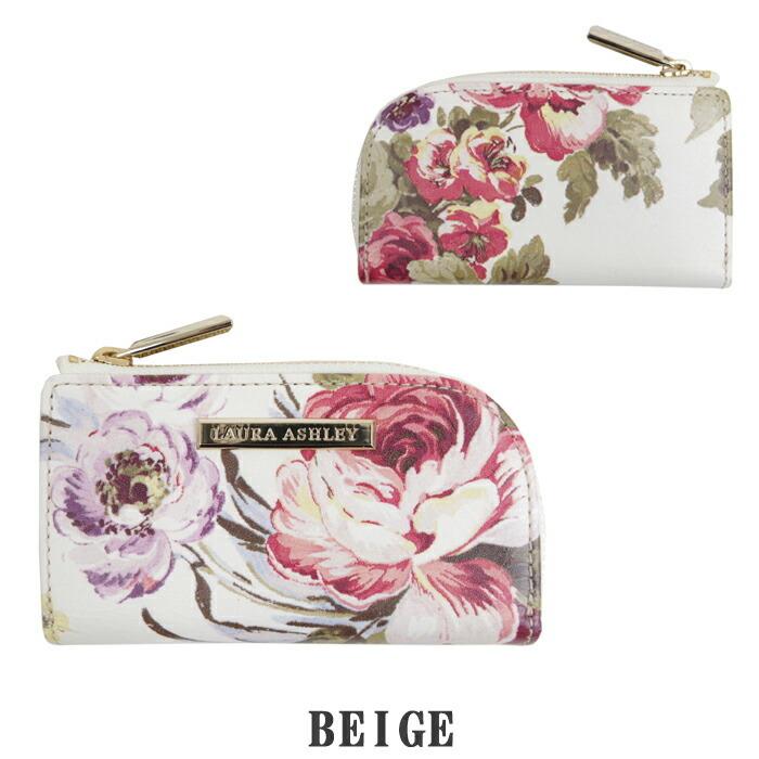 LAURA ASHLEY（ローラアシュレイ） キーケース 4連 レディース 本革