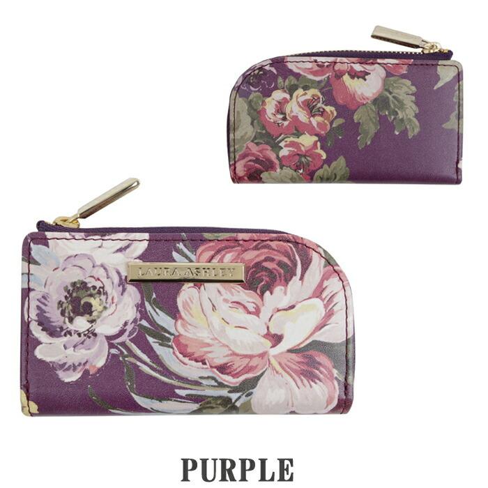 LAURA ASHLEY（ローラアシュレイ） キーケース 4連 レディース 本革