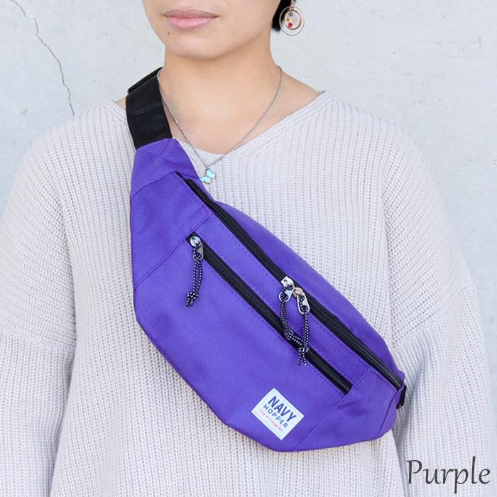 メール便 ウエストポーチ メンズ レディース ボディバッグ NAVY HOPPER