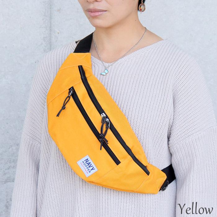 メール便 ウエストポーチ メンズ レディース ボディバッグ NAVY HOPPER