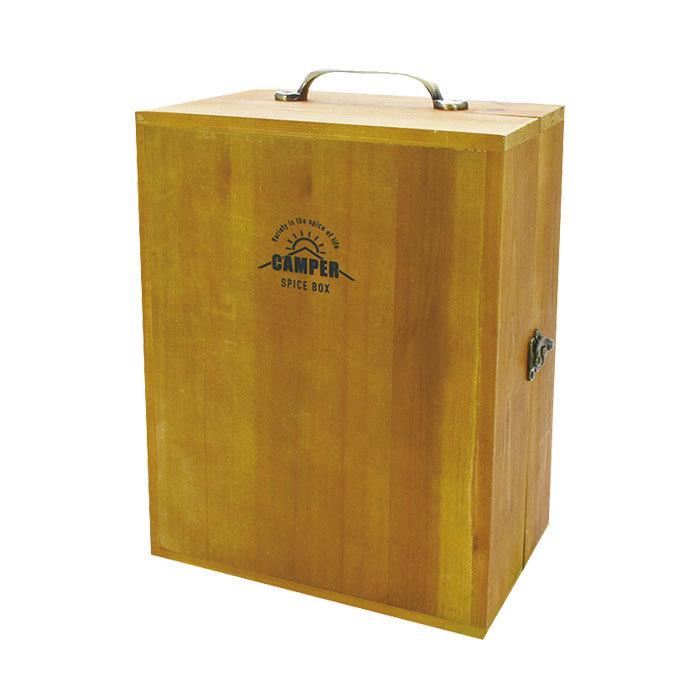 スパイスボックス 木製 調味料入れ アウトドア キャンプ L CAMPER A445