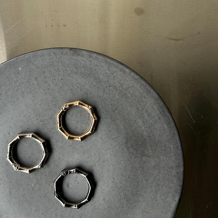 カラビナ 丸型 リング 丸 キーリング 丸カン おしゃれ バンブー型 The Bamboo Ring Carabiner サークルカラビナ 35mm |  | 03