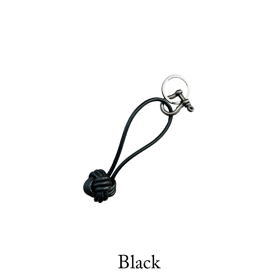 キーチェーン　キーホルダー 革 金具 The Knot Leather Key Chain 結び目 シンプル バッグ チャーム アウトドア 鍵 プレゼ |  | 02