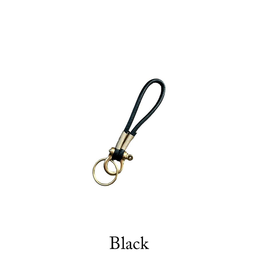 キーチェーン 真鍮 キーホルダー 革 金具 The Narrow Leather Key Chain シンプル 鍵 バッグ チャーム アウトドア Li |  | 02