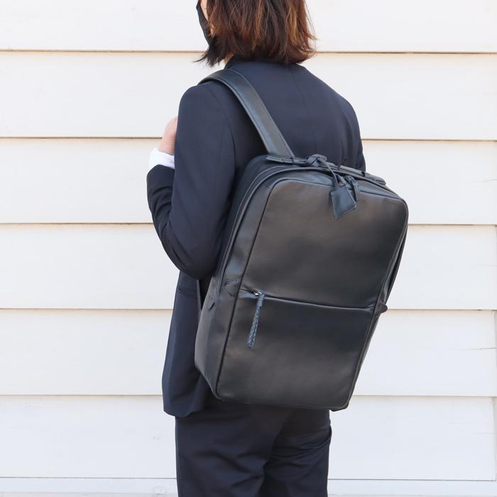 P.I.D PID バッグ リュック メンズ レザービジネスリュック スクエア