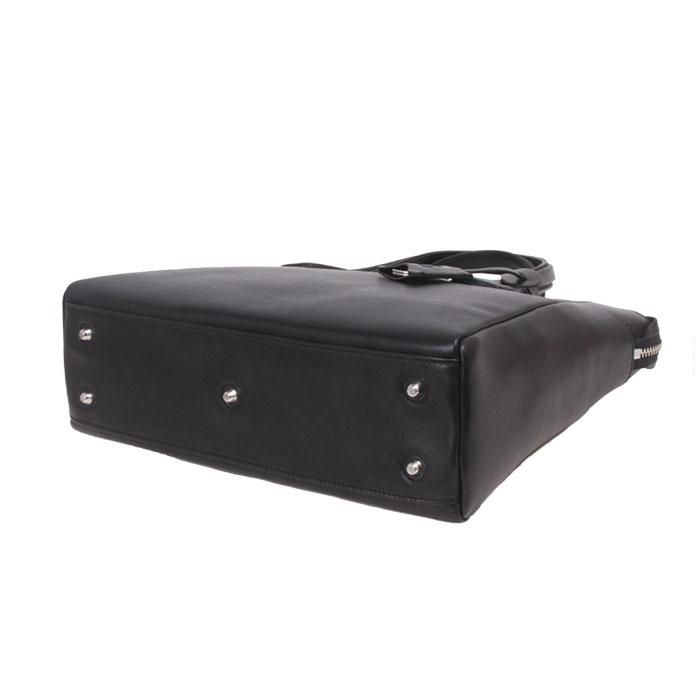 Pineider ピナイダー レザー ビジネスバッグ　黒 P.I.D トートバッグ メンズ 本革 ミニ ファスナー付き ビジネスバッグ