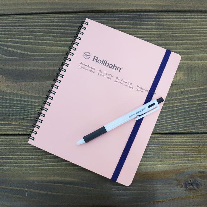 メール便 Rollbahn ロルバーン ノート A5 手帳 ポケット付メモ メモ帳