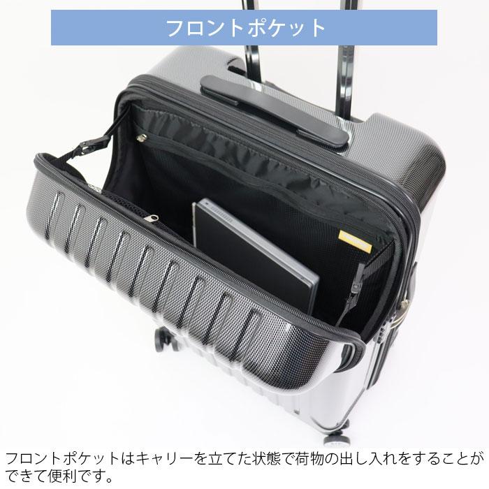 スーツケース トップオープン キャリーケース M ACTUS アクタス 59L ファスナー TSAロック 4〜5泊 国内旅行 旅行 修学旅行 送料無の画像