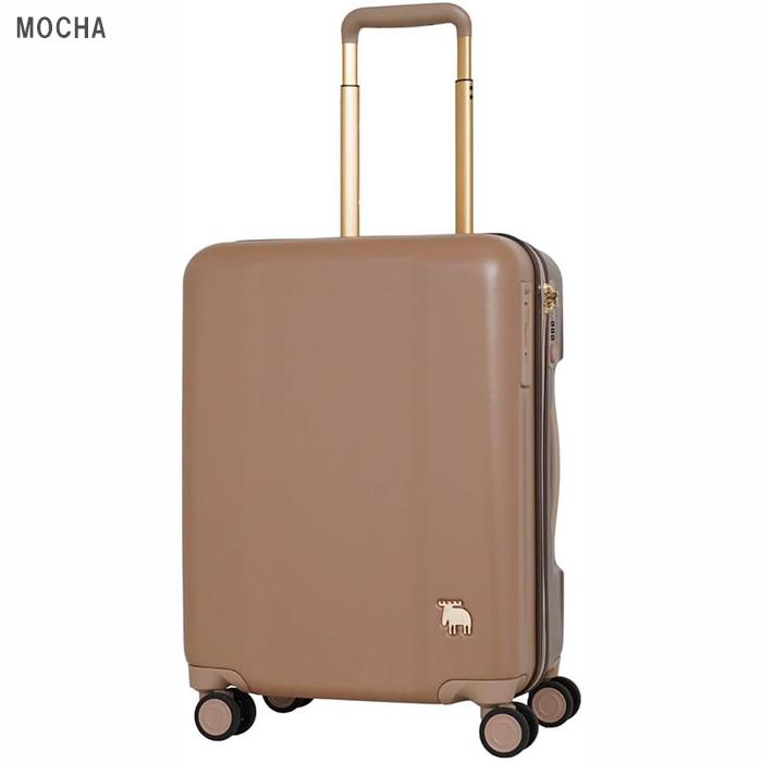 ※値下げ※【美品】茶色本革キャリー moz（モズ） スーツケース かわいい キャリーケース ストッパー付 66L