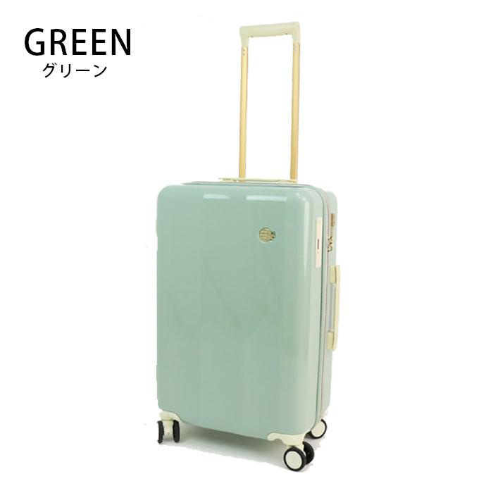 スーツケース Mサイズ かわいい レディース 45L キャリーケース TRAVEL EARTH  0826-55 トラベルケース ハードキャリー 女｜seek2｜15