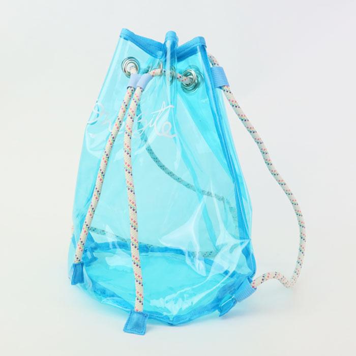 プールバッグ 子供 女 男 2way バッグ ビニールバッグ クリア巾着