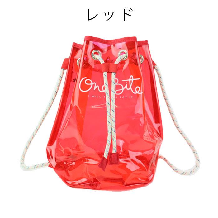 プールバッグ 子供 女 男 2way バッグ ビニールバッグ クリア巾着