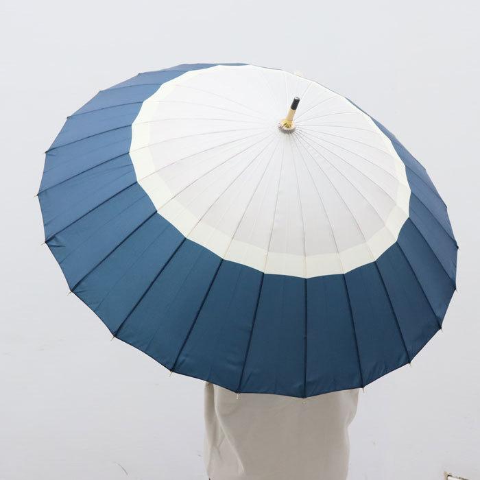 傘 レディース おしゃれ 24本骨 和傘 55cm 長傘 雨傘 雨月 JK-138