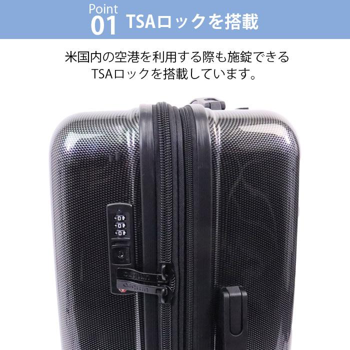 umbro（アンブロ） スーツケース Mサイズ 拡張 ファスナー 大容量 60L