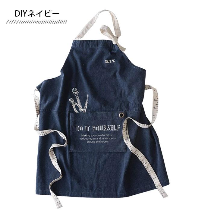 AND PACKABLE エプロン おしゃれ 男女兼用 カフェエプロン ポケット  