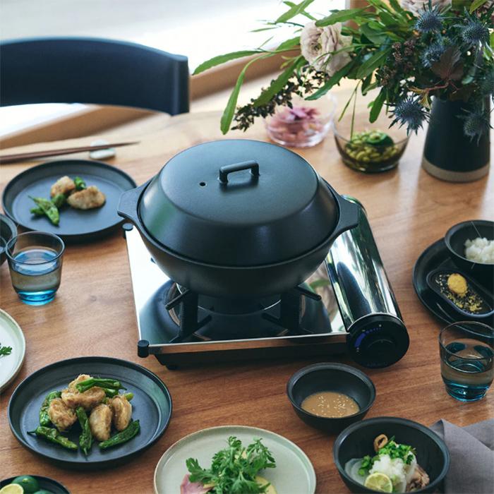 都市ガス用鋳鉄コンロ 田舎鍋 土鍋セット【楽天市場】土鍋 カセット