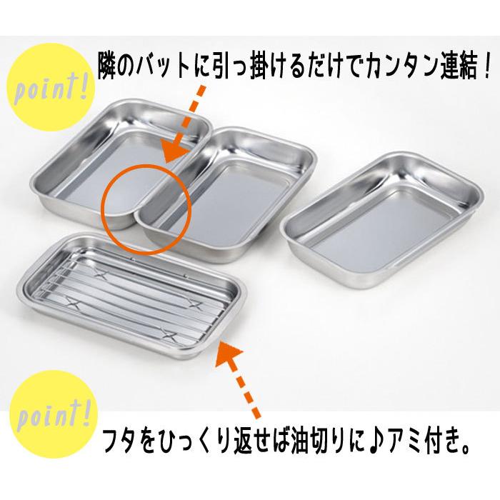 業務用 調理器具　バット セット Joseph Joseph（ジョセフジョセフ） ステンレス 連結バット 調理用