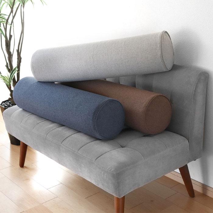 クッション おしゃれ ウレタン 無地 もっちり 筒形 円柱クッション