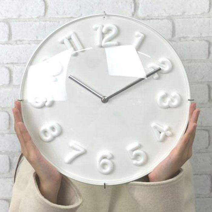 時計 壁掛け アナログ 北欧 掛け時計 3Dクロック BLUEANT ホワイト 掛時計 かけ時計 壁掛け時計 とけい インテリア ウォールクロック｜seek2｜08
