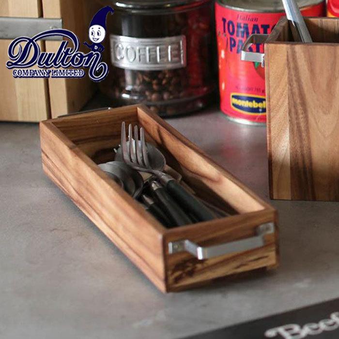 DULTON（ダルトン） カトラリーケース 木製 アカシア DULTON K19-0109