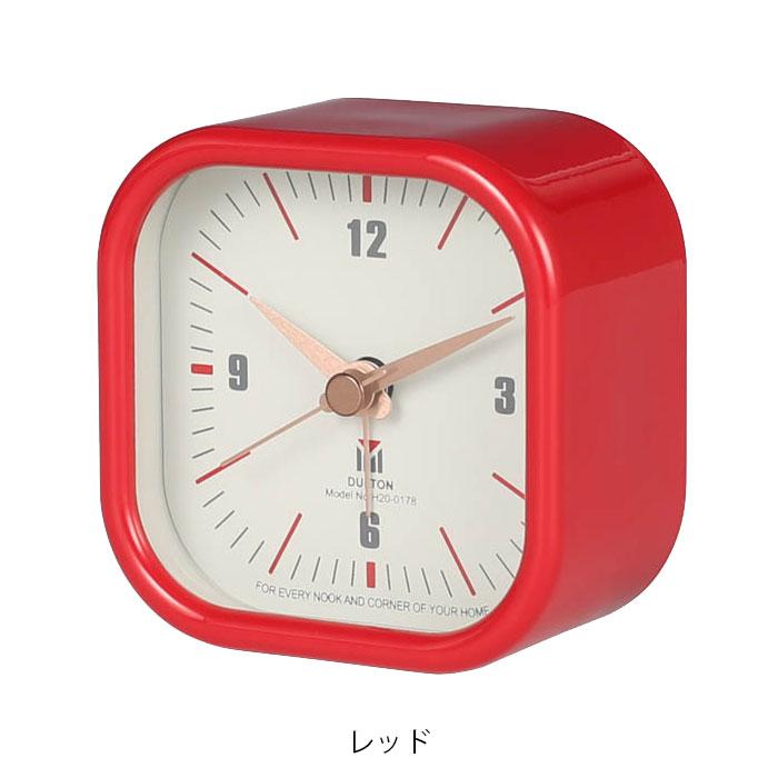 DULTON（ダルトン） スクエア アラームクロック 目覚まし時計 メタル