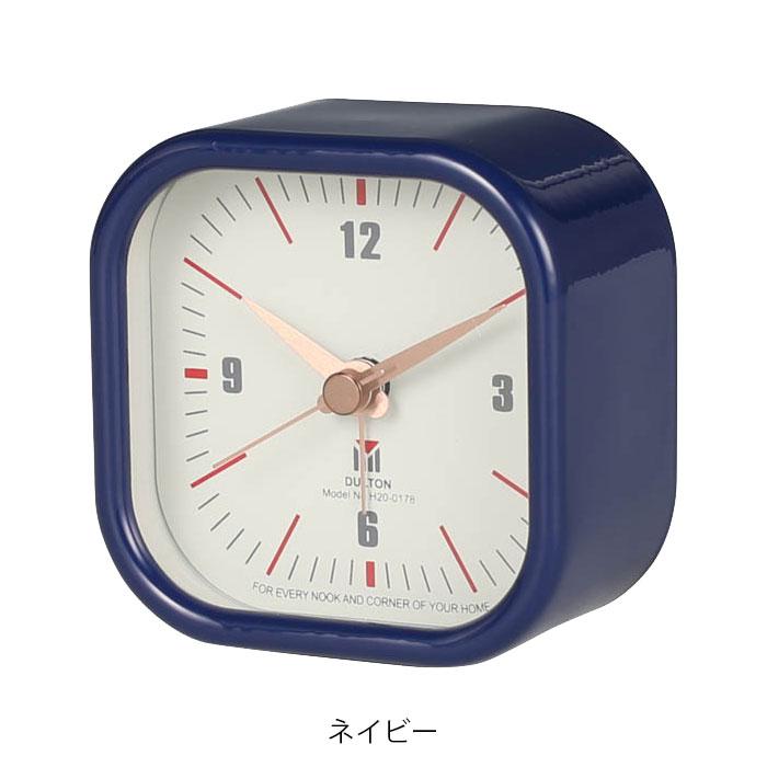 DULTON（ダルトン） スクエア アラームクロック 目覚まし時計 メタル