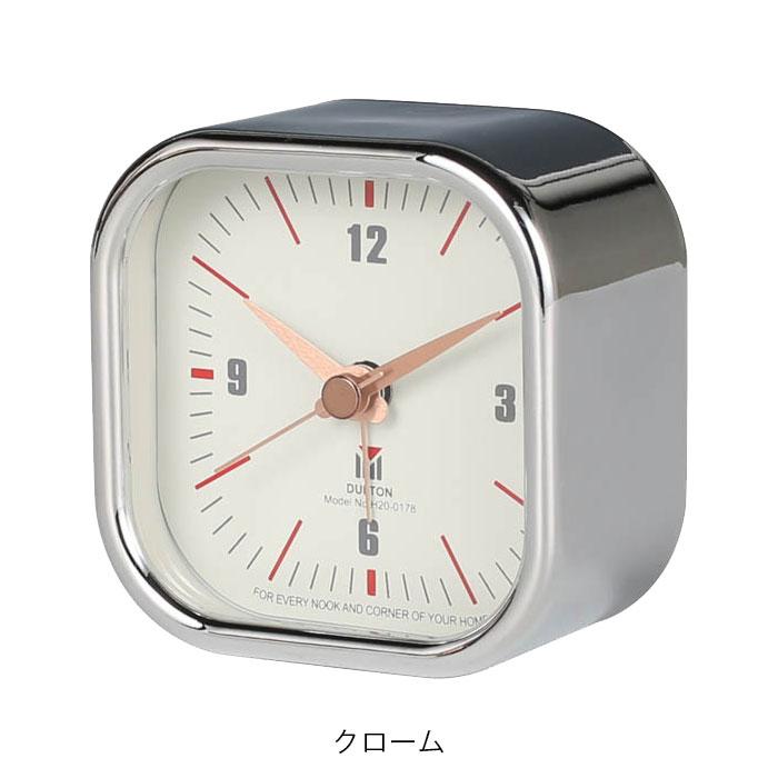 DULTON（ダルトン） スクエア アラームクロック 目覚まし時計 メタル