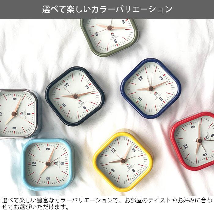 DULTON（ダルトン） スクエア アラームクロック 目覚まし時計 メタル