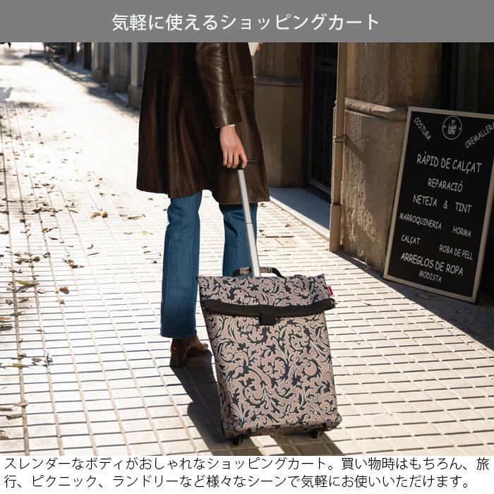 ショッピングカート 大容量 2輪 買い物カート キャリーカート ライゼンタール 43L キャスター付き TROLLEY M reisenthel シの画像