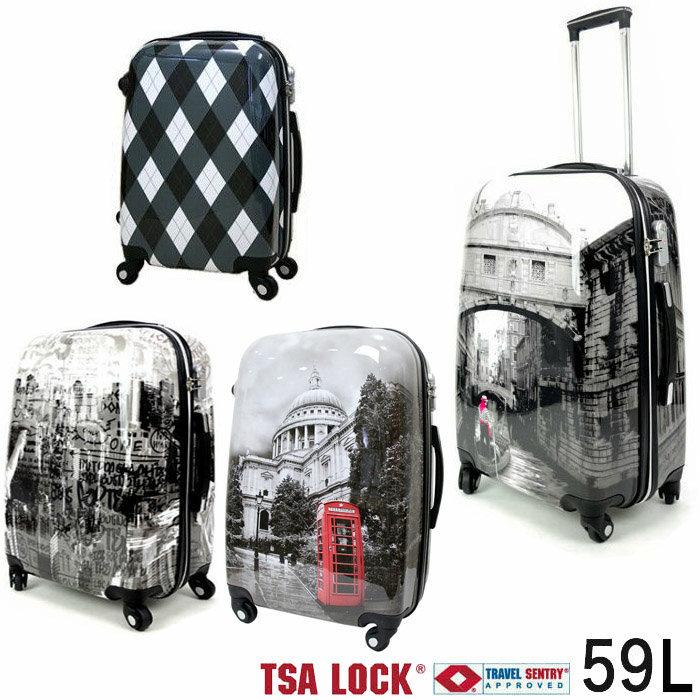 送料無料 キャリーケース 59L AIR LINEエアーライン AL5268 転写