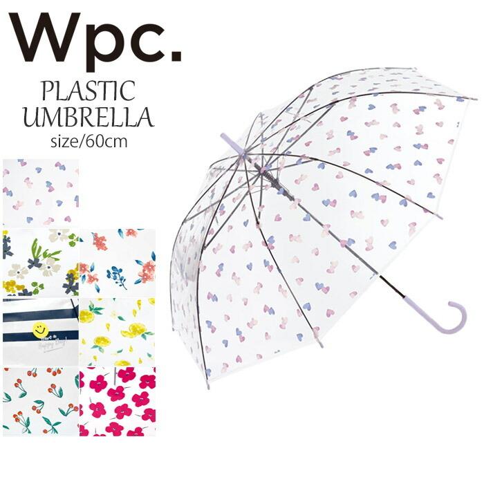 傘 レディース 長傘 ビニール傘 おしゃれ Plastics Wpc ワールドパーティー ジャンプ傘 雨傘 60cm Umbrella