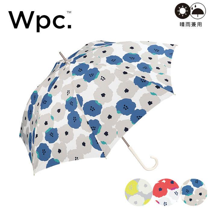 Wpc. Wpc 傘 レディース 長傘 雨傘 ピオ二 花柄 5521-07 撥水 晴雨兼用