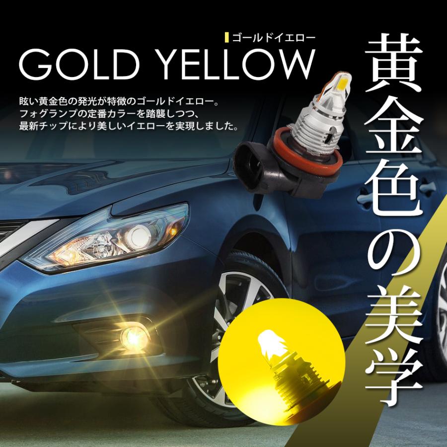 MITSUBISHI フォグランプ イエロー 4WD MITSUBISHI エクリプス クロス H30.3〜R2.11 H8 LED フォグランプ LED