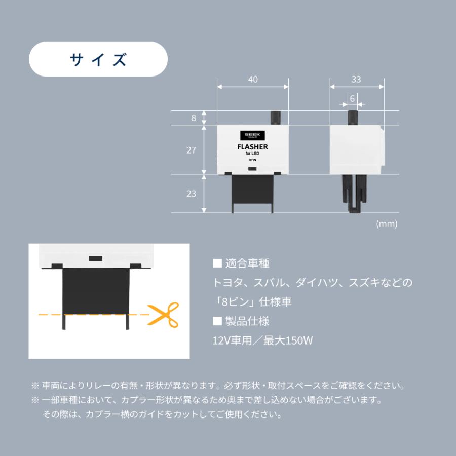 SUBARU デックス H20.11〜 1年保証 SEEK products ウインカーリレー 8