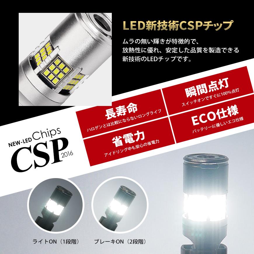 SUZUKI セルボ H18.11〜H21.12 S25 LED ブレーキランプ / テールランプ 白 SEEK 54連 冷却ファン搭載1500lm 爆光 ダブル球 送料無料｜seek｜04