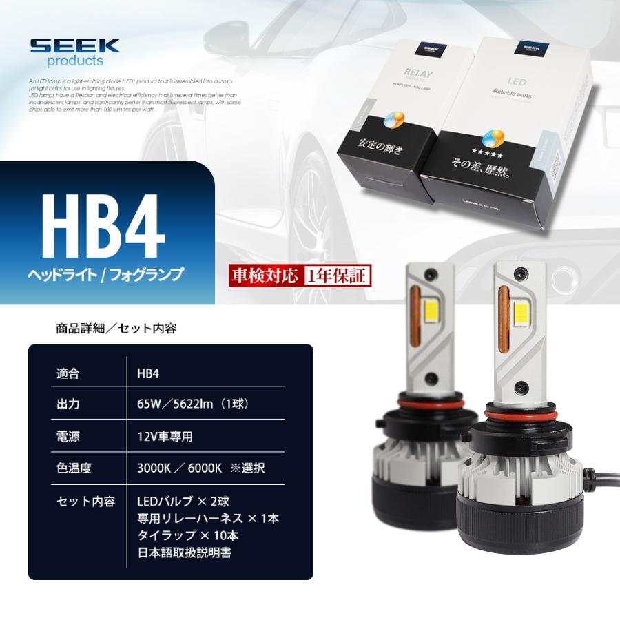 HONDA CR-V H16.2〜H18.3 HB4 LED ヘッドライト フォグランプ 後付け SEEK Products BURVINE 送料無料｜seek｜09